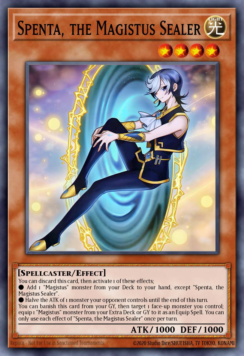 Spenta, the Magistus Sealer Secret Rare BPRO-EN098 Burst Protocol Yugioh card