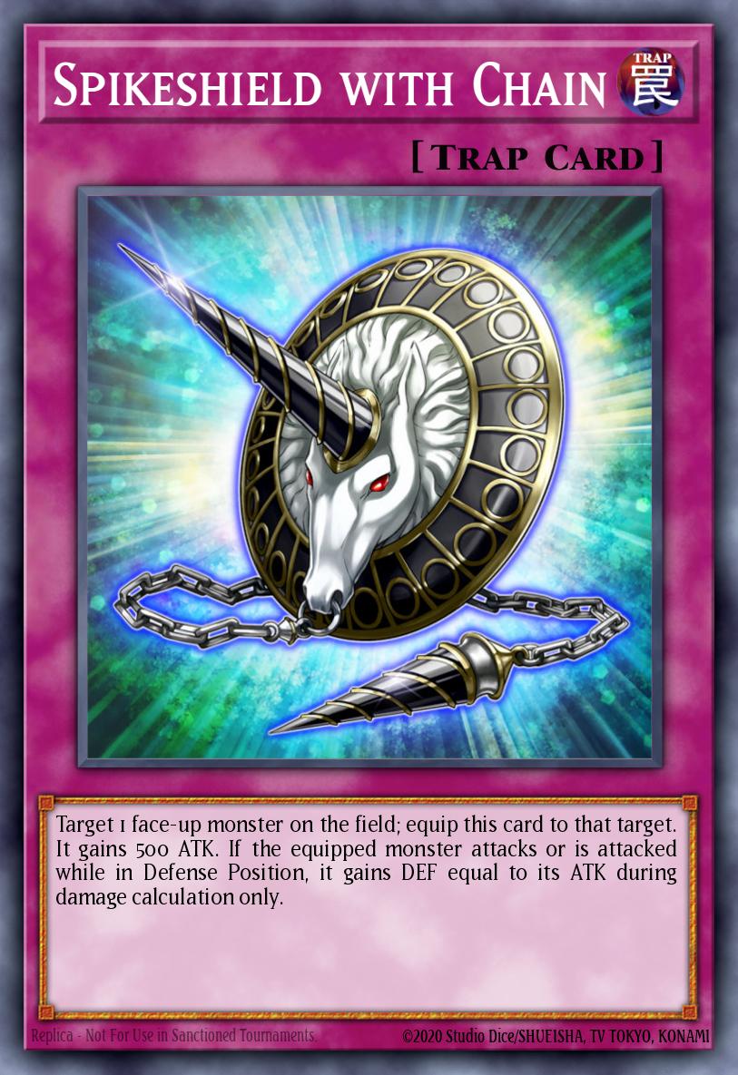 Spikeshield with Chain Mosaic Rare BP02-EN214 Battle Pack 2 War of the Giants Yugioh card