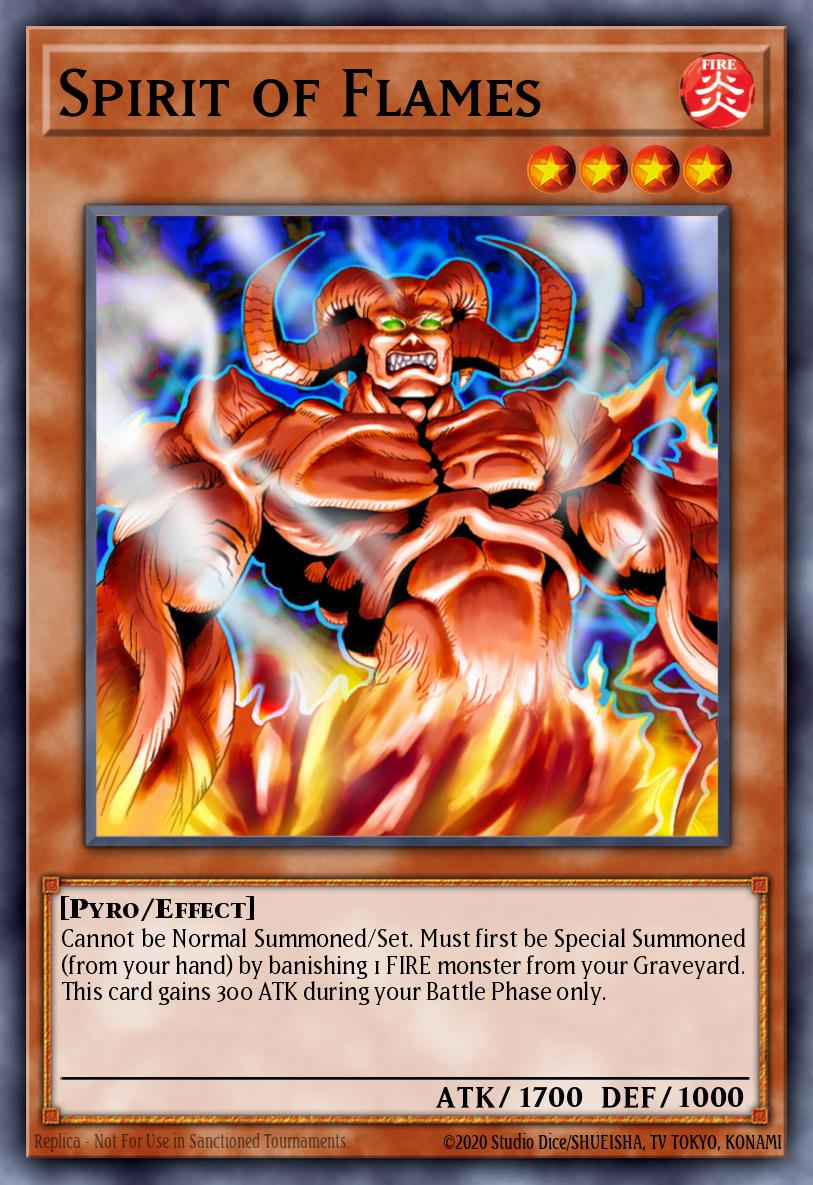 Spirit of Flames Common LON-067 Labyrinth of Nightmare Yugioh card