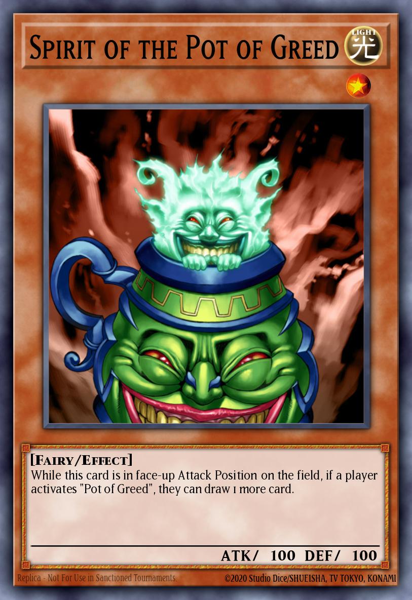 Spirit of the Pot of Greed Common DR2-EN009 Dark Revelation Volume 2 Yugioh card