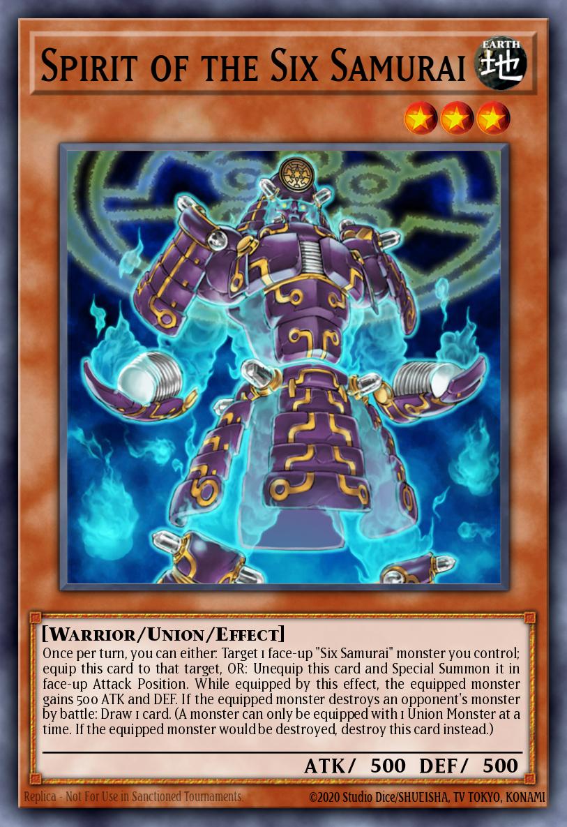 Spirit of the Six Samurai Common GLAS-EN033 Gladiators Assault Yugioh card
