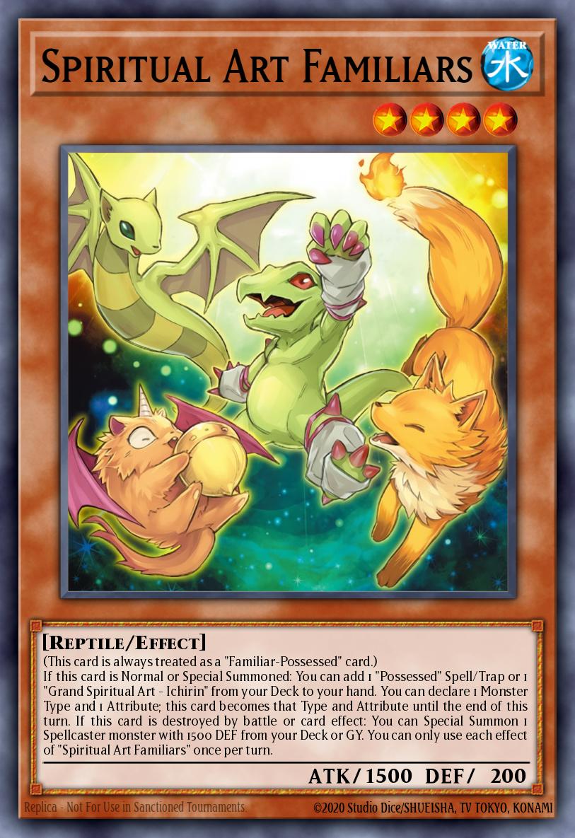 Spiritual Art Familiars Common BLZD-EN022 Blazing Dominion Yugioh card