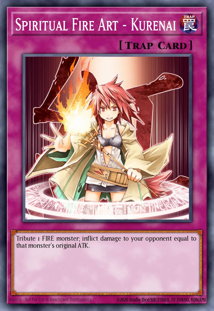 Spiritual Fire Art - Kurenai Common CRV-EN052 Cybernetic Revolution Yugioh card