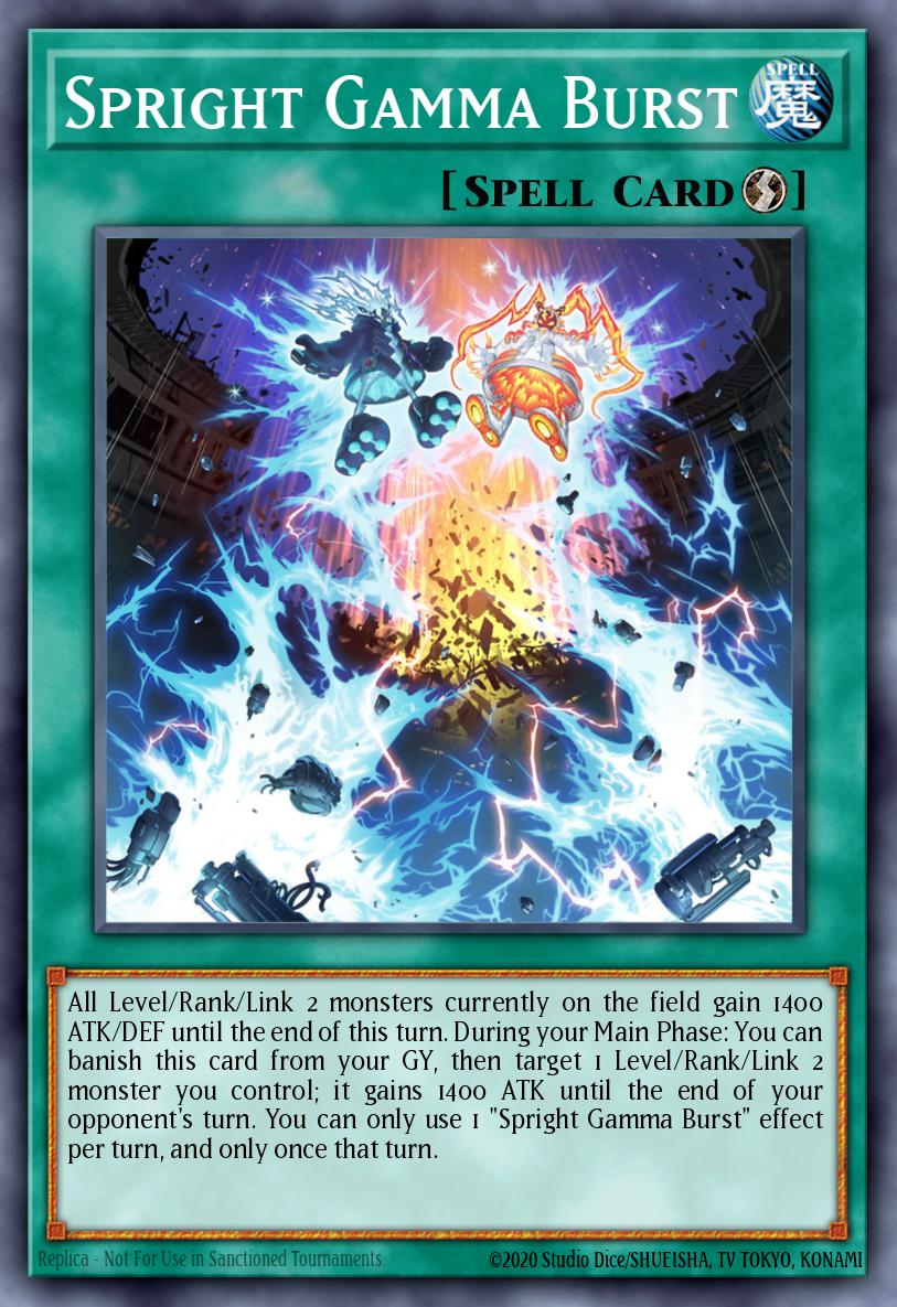 Spright Gamma Burst Ultra Rare BLTR-EN105 Battles of Legend Terminal Revenge Yugioh card