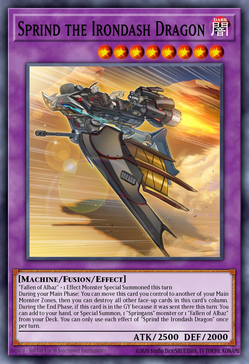 Sprind the Irondash Dragon Ultra Rare CH01-EN048 THE CHRONICLES DECK: The Fallen & The Virtuous (All-Foil Edition) Yugioh card