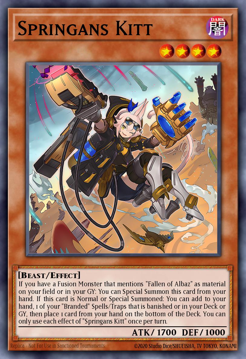 Springans Kitt Ultra Rare CH01-EN007 THE CHRONICLES DECK: The Fallen & The Virtuous (All-Foil Edition) Yugioh card