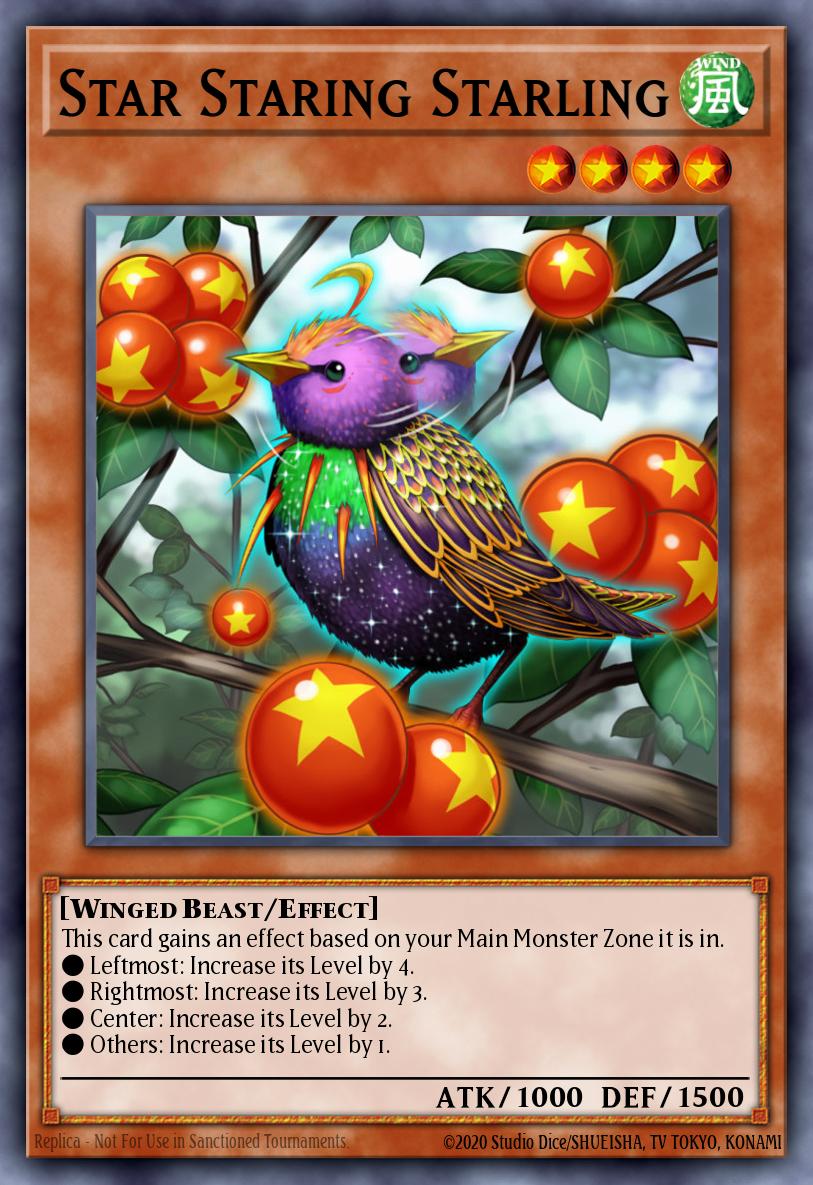 Star Staring Starling Rare DANE-EN024 Dark Neostorm Yugioh card