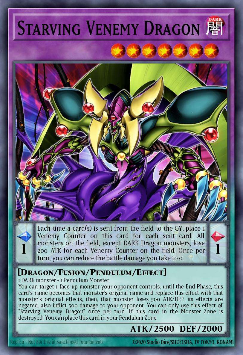 Starving Venemy Dragon Secret Rare BROL-EN034 Brothers of Legend Yugioh card
