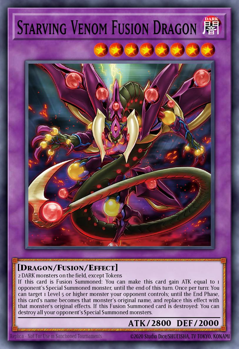 Starving Venom Fusion Dragon Secret Rare MP17-EN147 2017 Mega-Tin Mega Pack Yugioh card