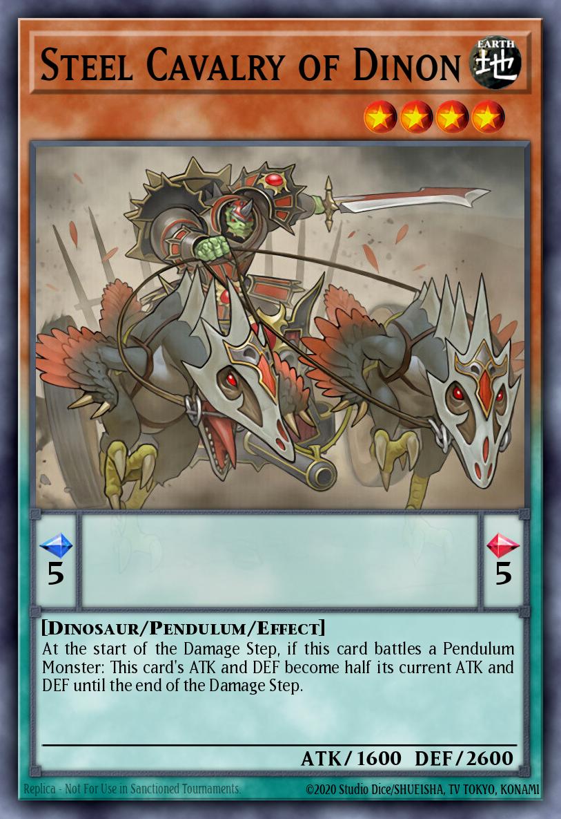 Steel Cavalry of Dinon Ultra Rare BOSH-ENSP1 Breakers of Shadow Sneak Peek Participation Card Yugioh card