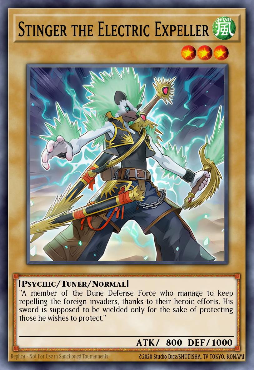 Stinger the Electric Expeller Rare MZMU-EN040 Maze of Muertos Yugioh card