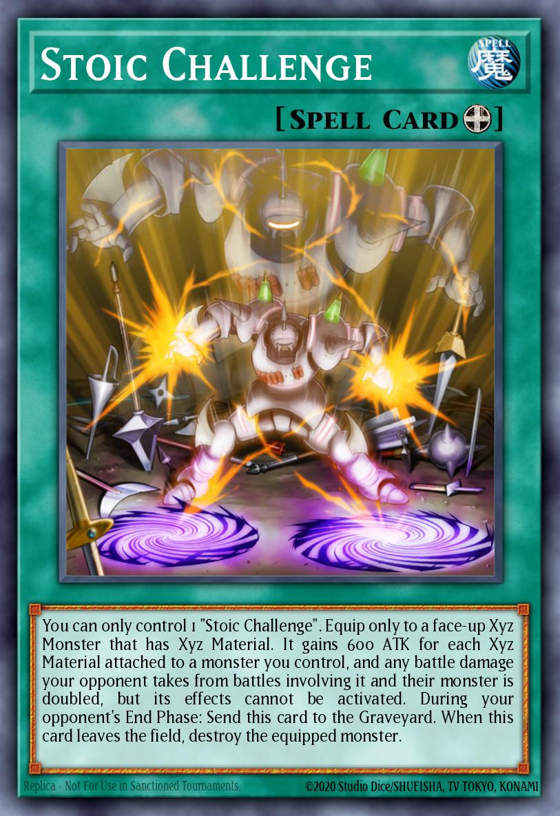 Stoic Challenge Super Rare NUMH-EN055 Number Hunters Yugioh card