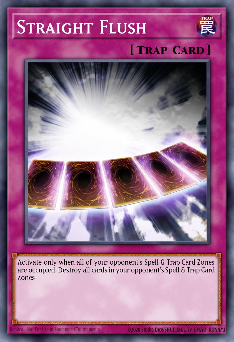 Straight Flush Common CDIP-EN050 Cyberdark Impact Yugioh card