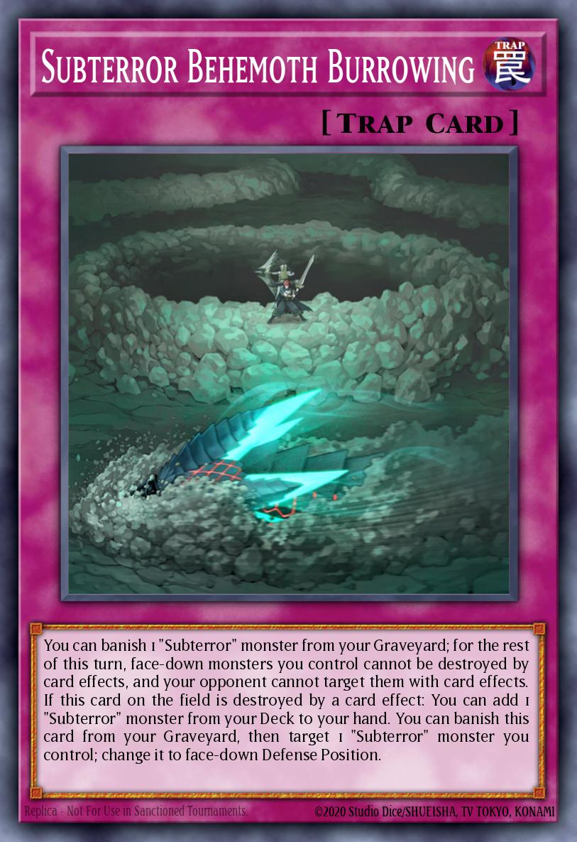 Subterror Behemoth Burrowing Rare INOV-EN085 Invasion Vengeance Yugioh card