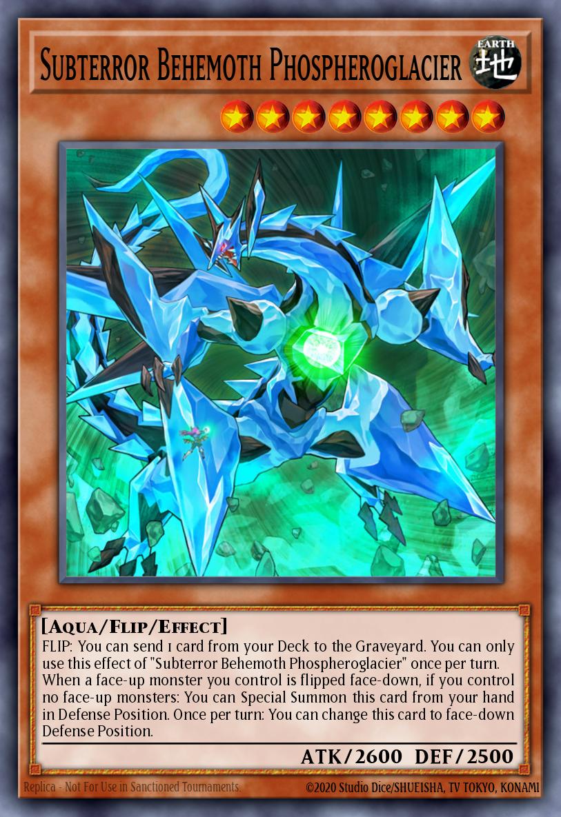 Subterror Behemoth Phospheroglacier Common MACR-EN083 Maximum Crisis Yugioh card