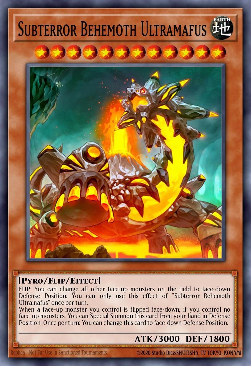 Subterror Behemoth Ultramafus Ultra Rare INOV-EN084 Invasion Vengeance Yugioh card