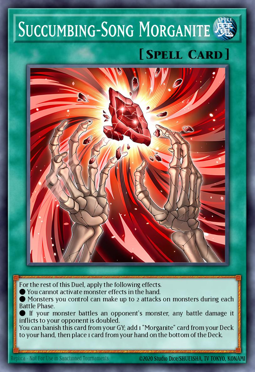Succumbing-Song Morganite Super Rare ROTA-EN065 Rage of the Abyss Yugioh card