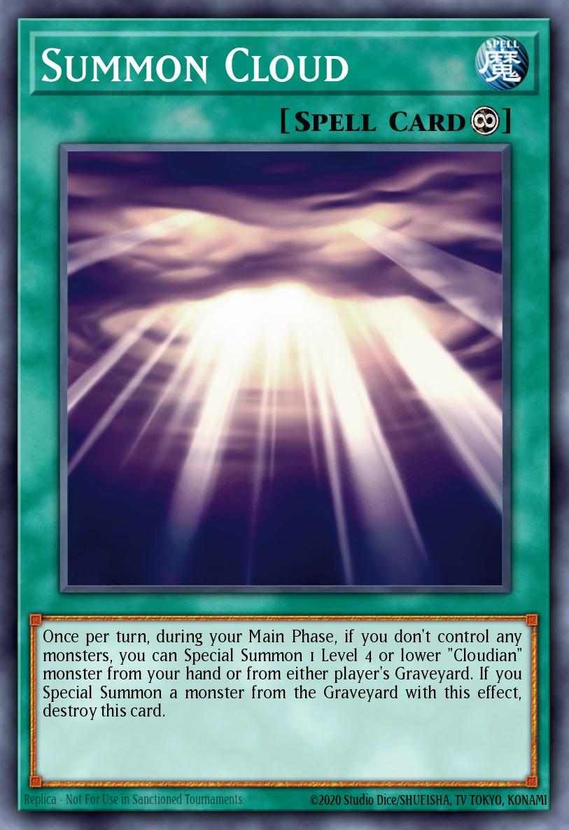 Summon Cloud Common GLAS-EN049 Gladiators Assault Yugioh card