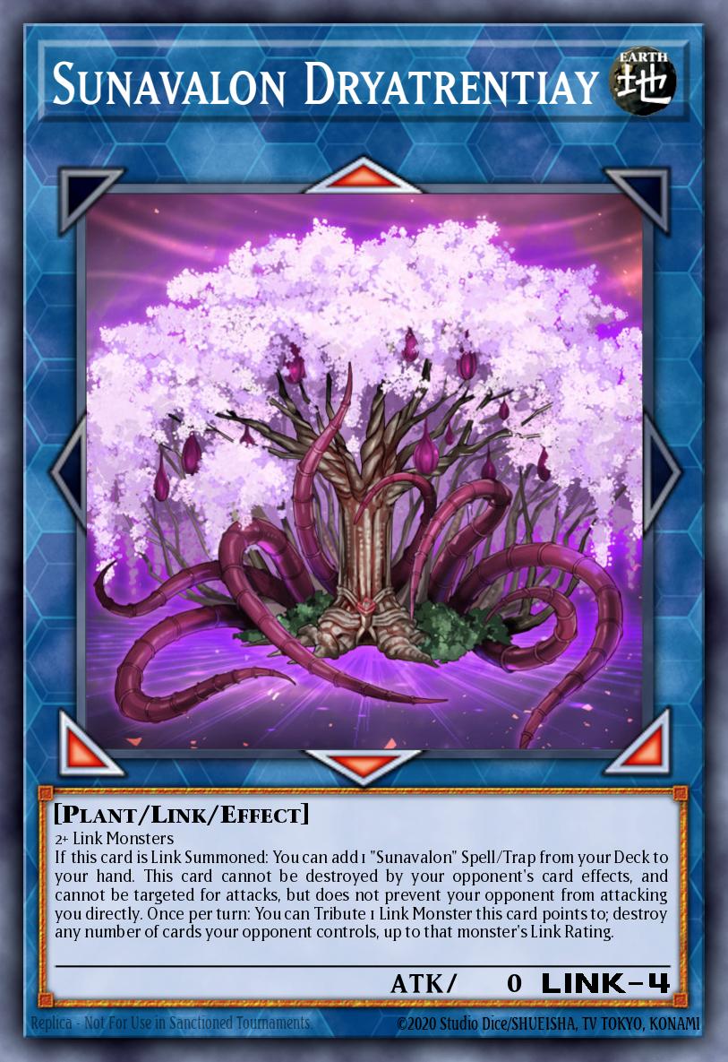 Sunavalon Dryatrentiay Ultra Rare GFTP-EN021 Ghosts From the Past Yugioh card