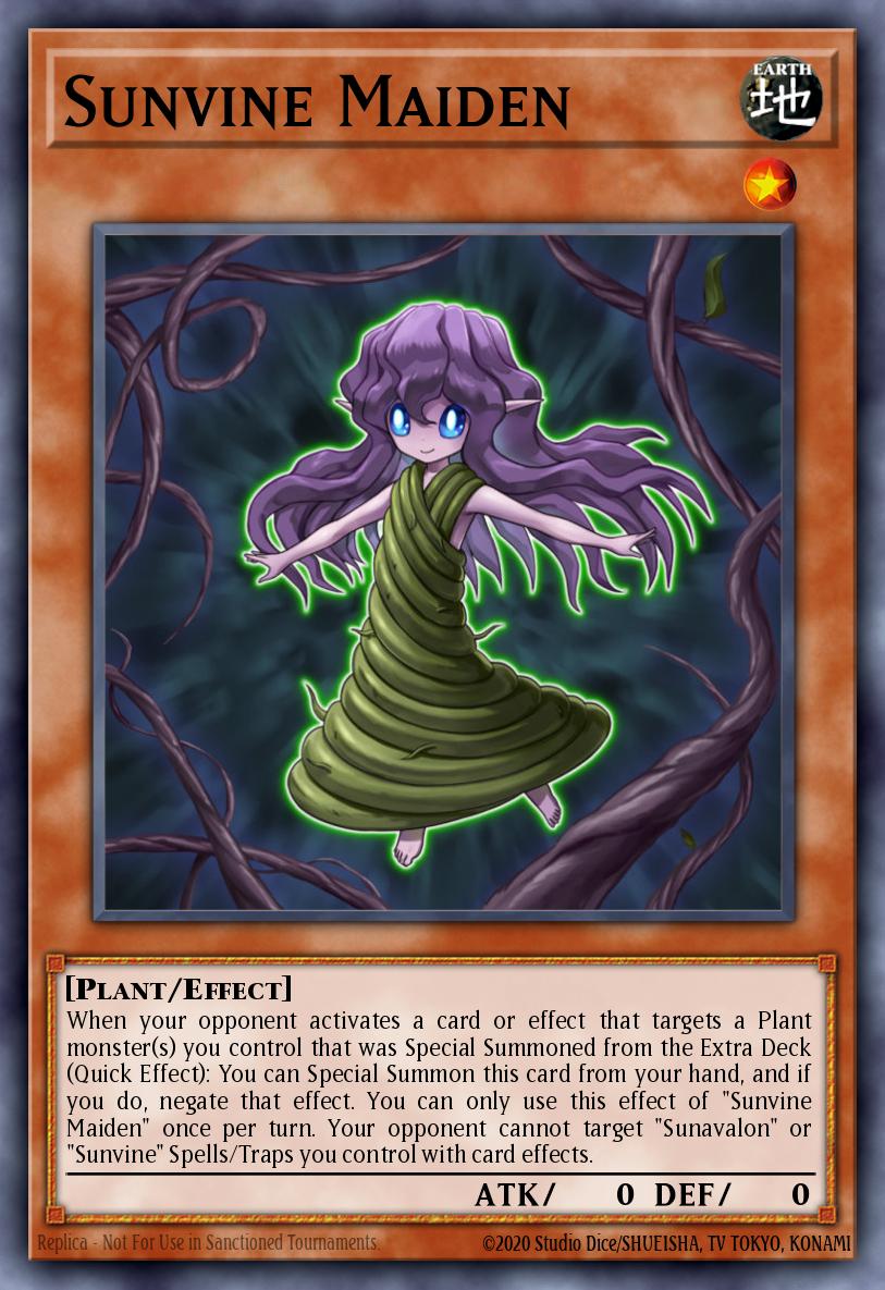 Sunvine Maiden Ultra Rare GFTP-EN015 Ghosts From the Past Yugioh card