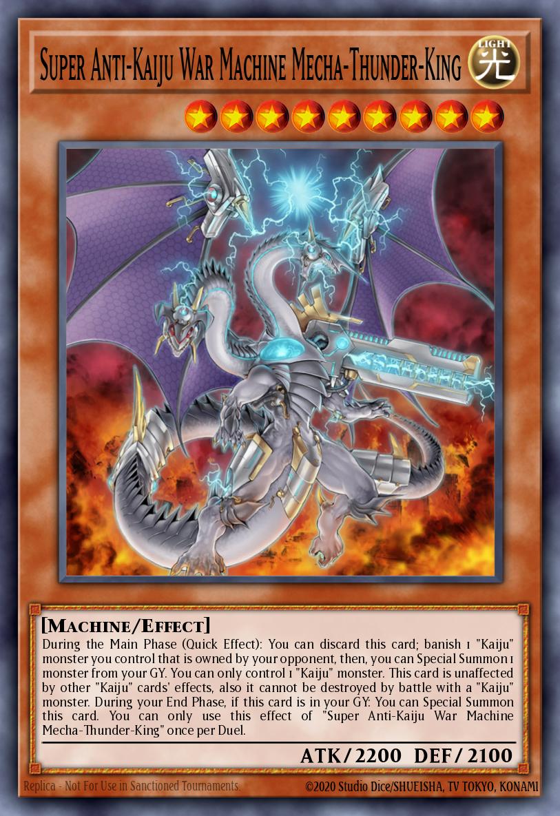 Super Anti-Kaiju War Machine Mecha-Thunder-King Ultra Rare MP20-EN036 2020 Tin of Lost Memories Mega Pack Yugioh card