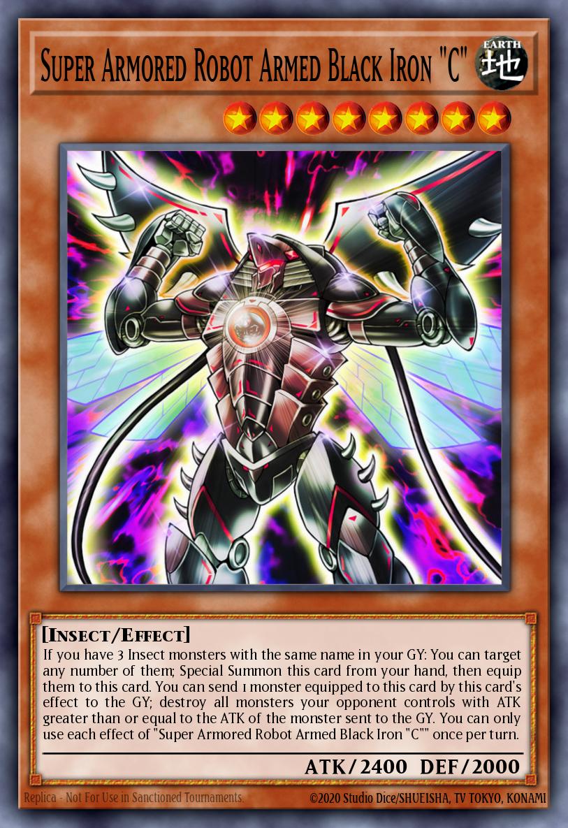 Super Armored Robot Armed Black Iron C Common SAST-EN097 Savage Strike Yugioh card