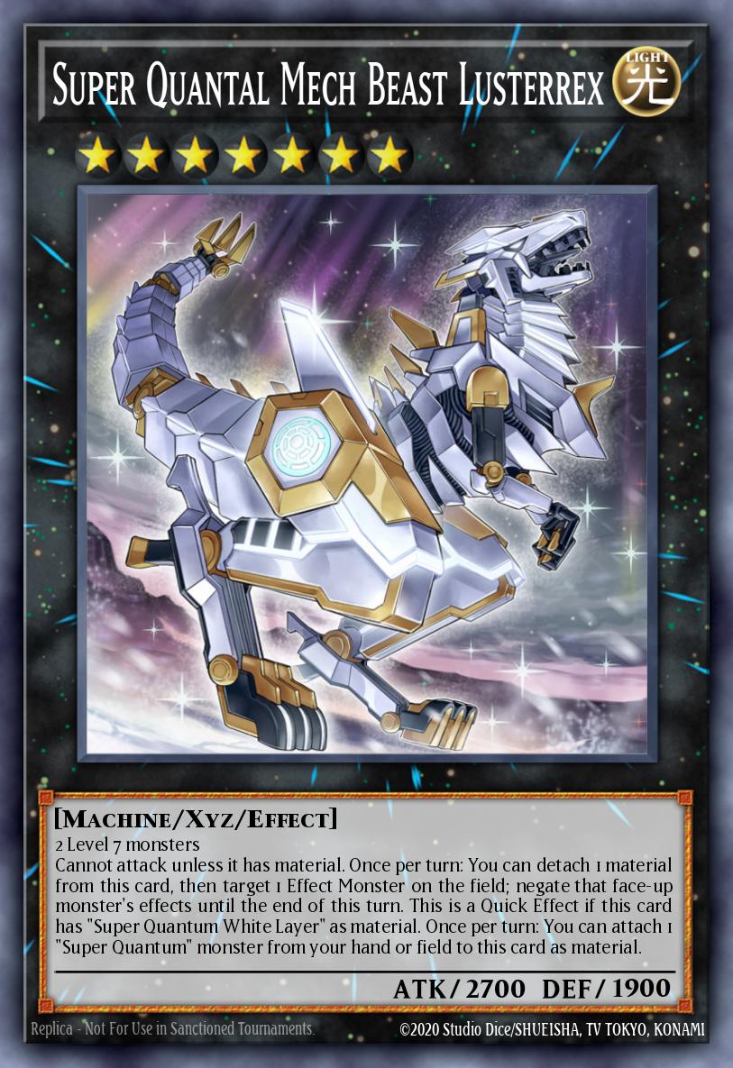 Super Quantal Mech Beast Lusterrex Super Rare DANE-EN037 Dark Neostorm Yugioh card