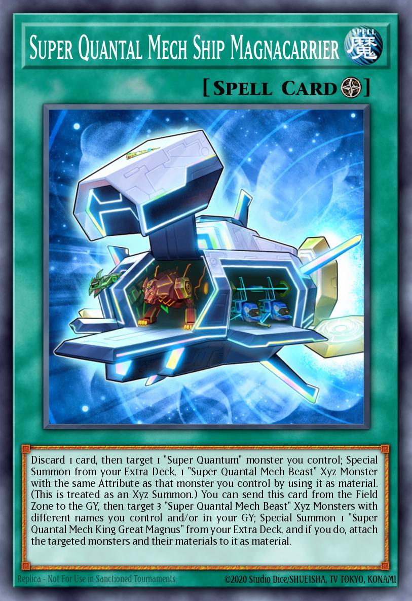 Super Quantal Mech Ship Magnacarrier Common OP10-EN023 OTS Tournament Pack 10 Yugioh card