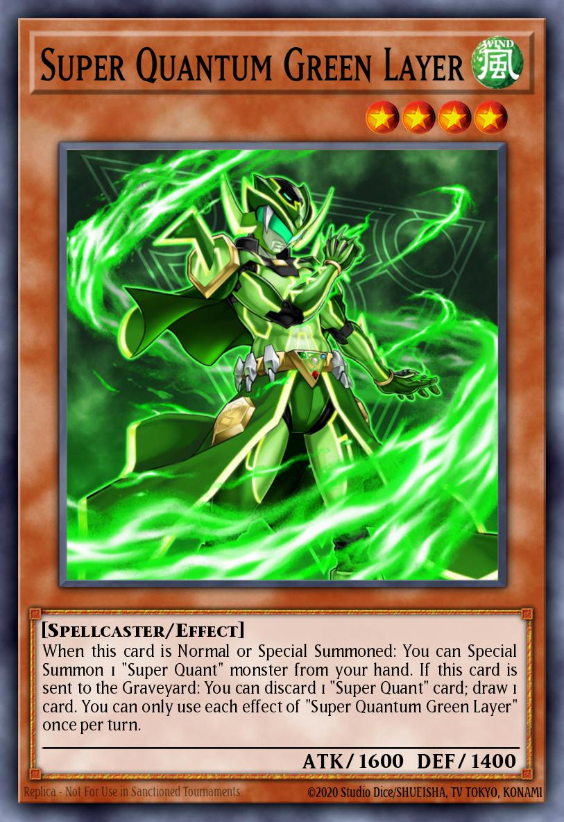 Super Quantum Green Layer Super Rare WIRA-EN031 Wing Raiders Yugioh card