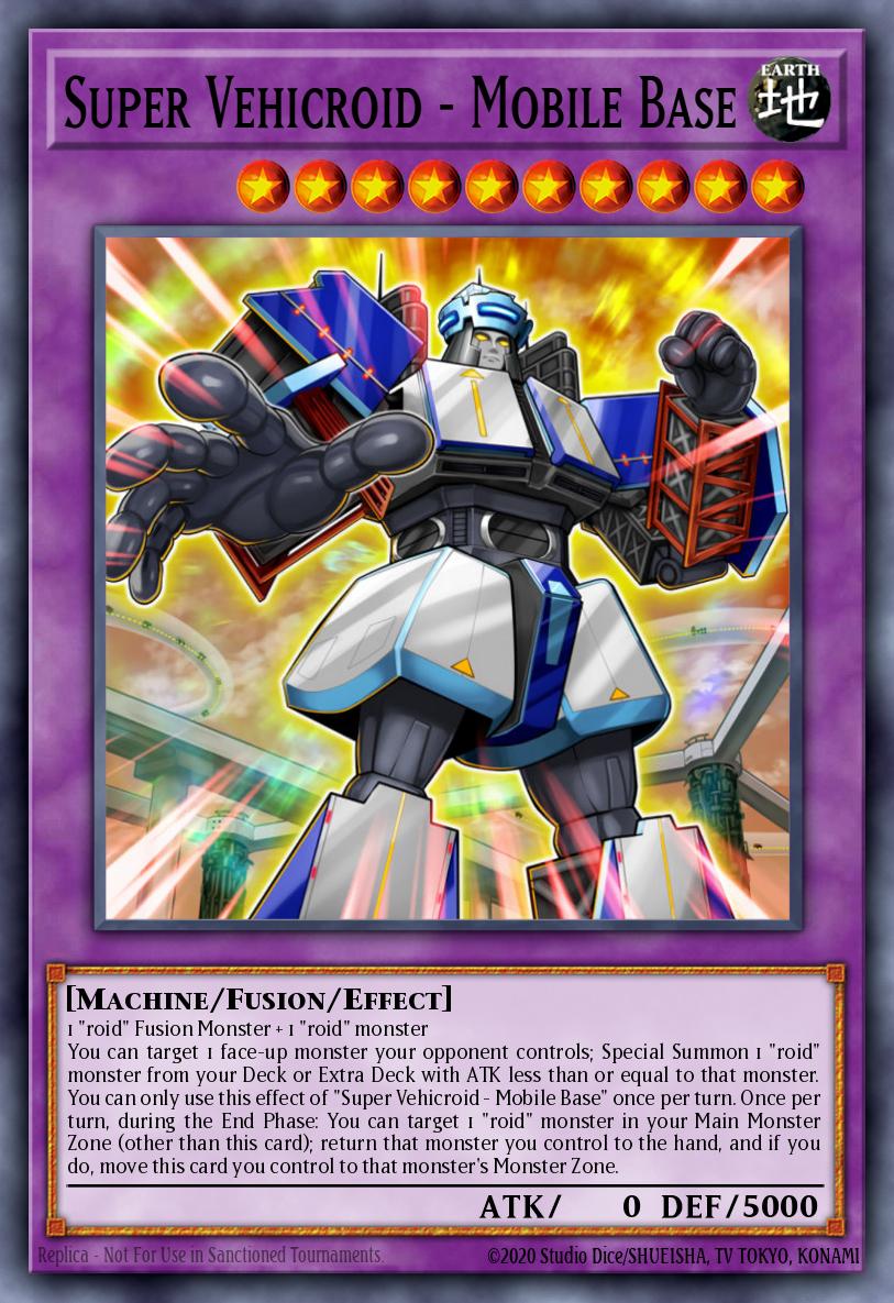 Super Vehicroid - Mobile Base Super Rare LEDU-EN030 Legendary Duelists Yugioh card