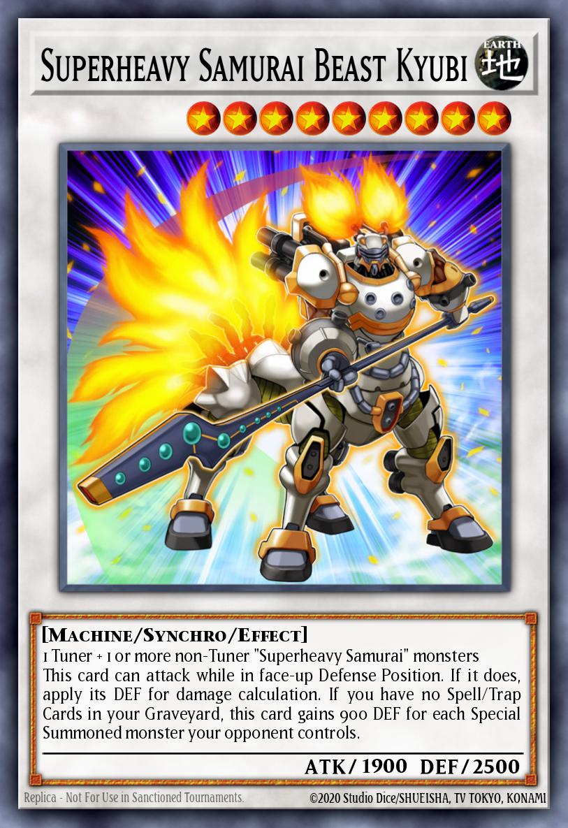 Superheavy Samurai Beast Kyubi Rare BOSH-EN048 Breakers of Shadow Yugioh card