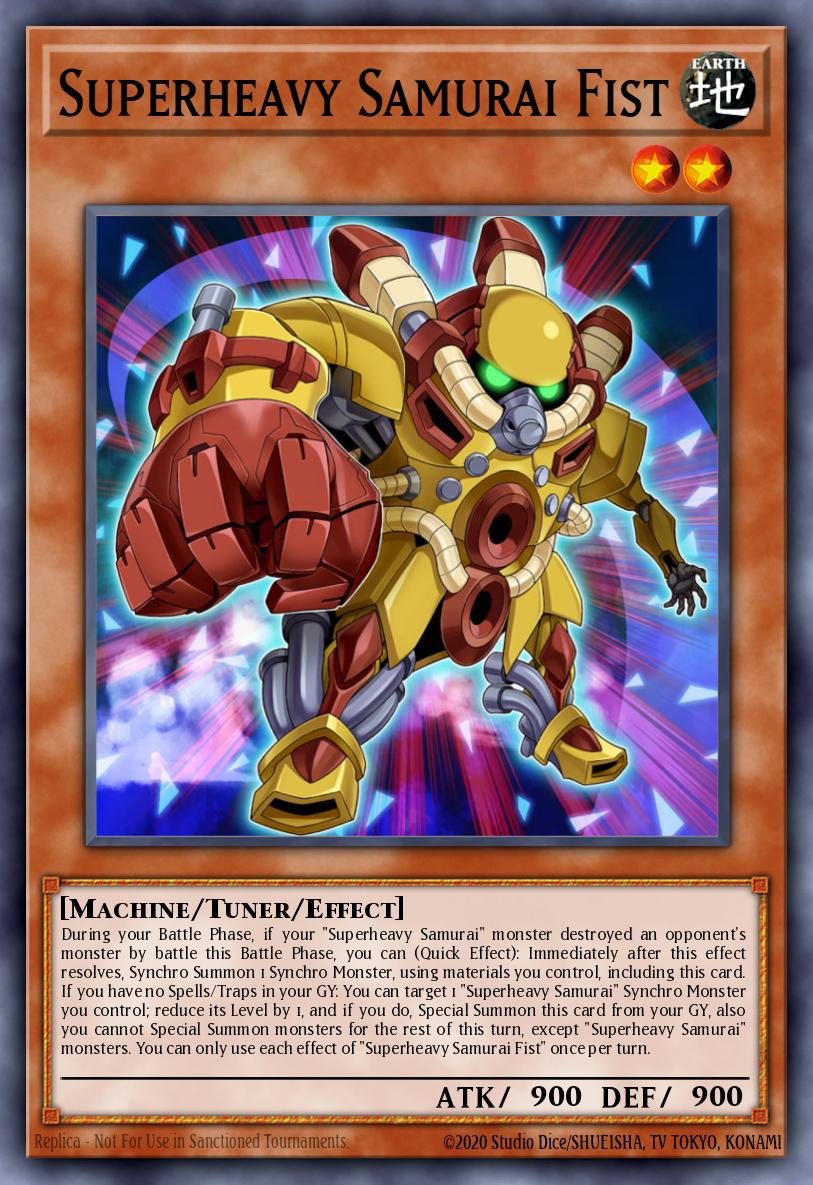 Superheavy Samurai Fist Ultra Rare BLLR-EN010 Battles of Legend Lights Revenge Yugioh card