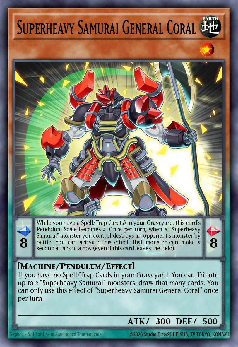 Superheavy Samurai General Coral Common MP16-EN182 2016 Mega-Tin Mega Pack Yugioh card