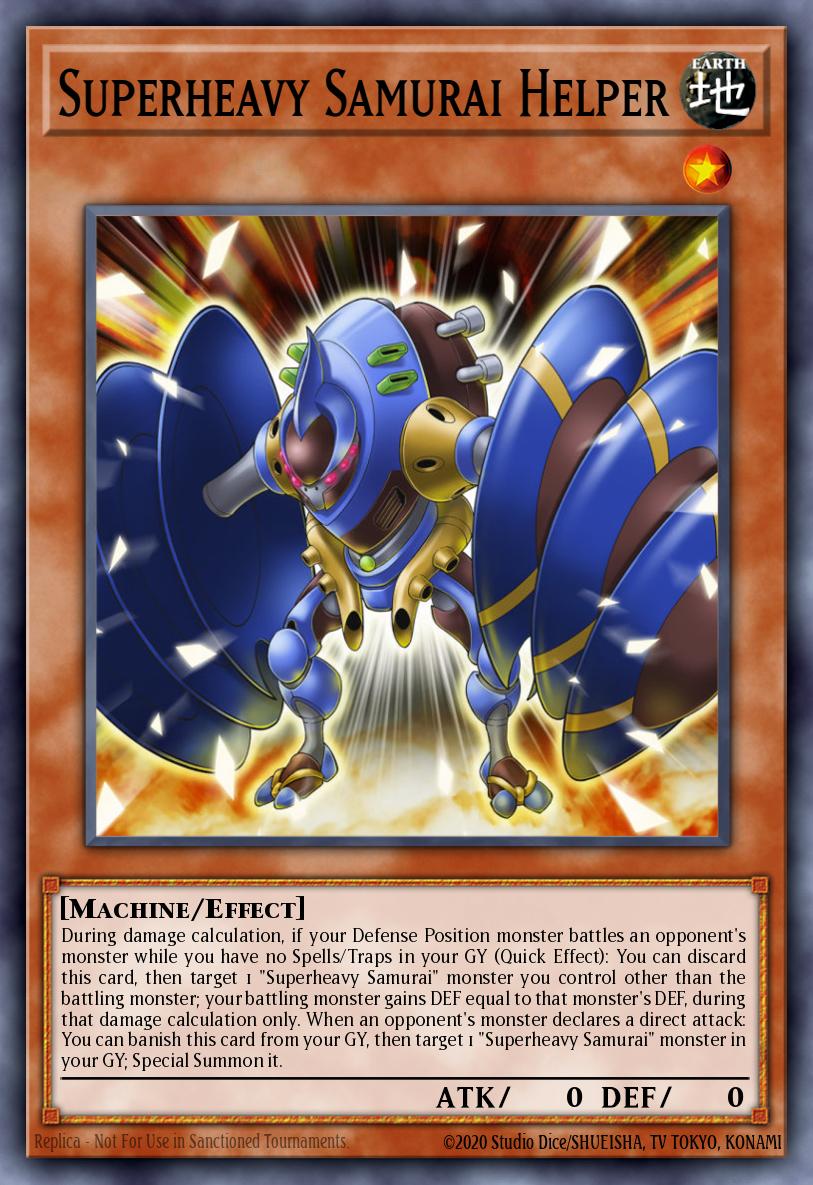 Superheavy Samurai Helper Ultra Rare BLLR-EN009 Battles of Legend Lights Revenge Yugioh card
