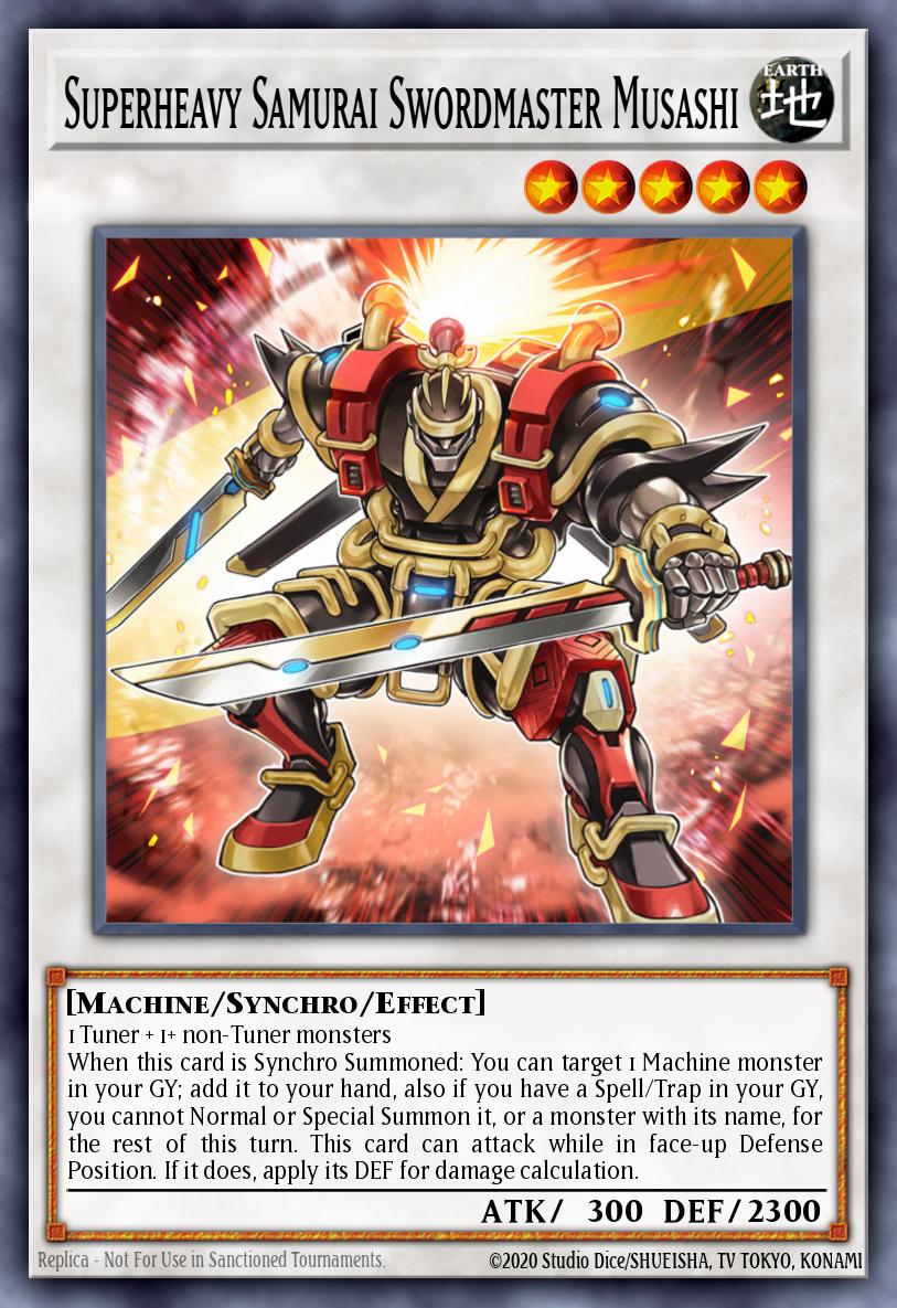 Superheavy Samurai Swordmaster Musashi Super Rare MP21-EN095 2021 Tin of Ancient Battles Yugioh card