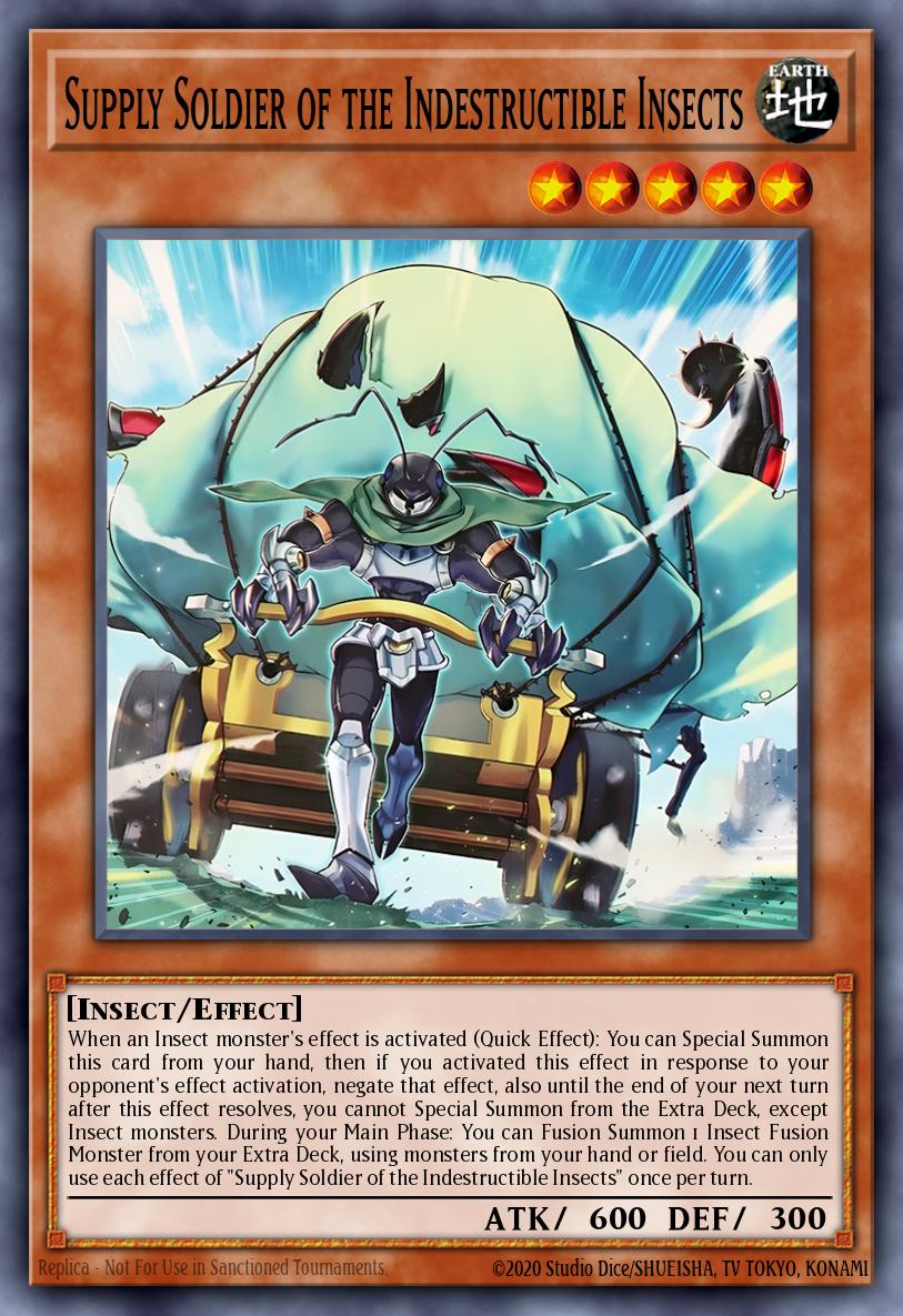 Supply Soldier of the Indestructible Insects Common ROTA-EN081 Rage of the Abyss Yugioh card