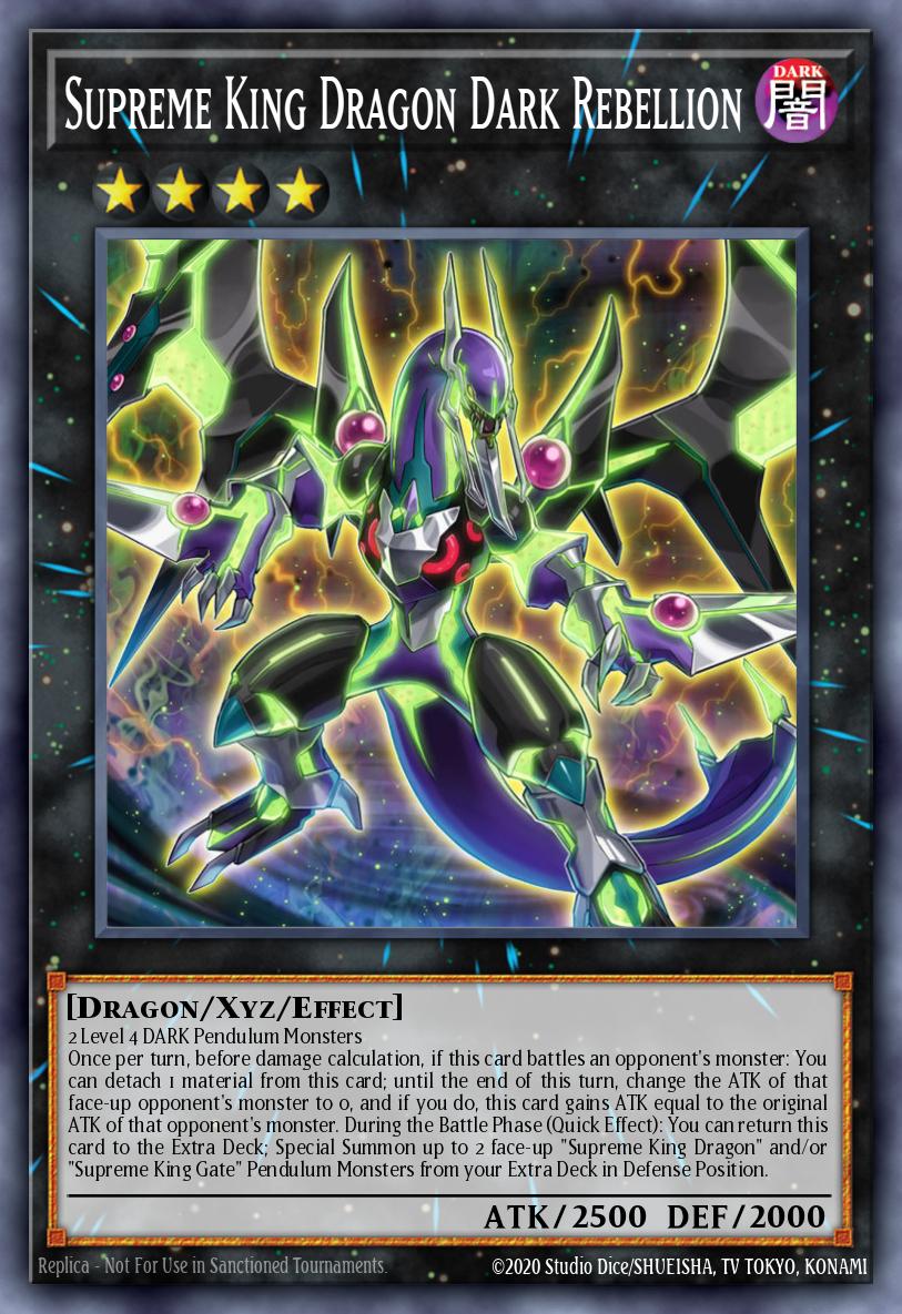 Supreme King Dragon Dark Rebellion Rare COTD-EN041 Code of the Duelist Yugioh card