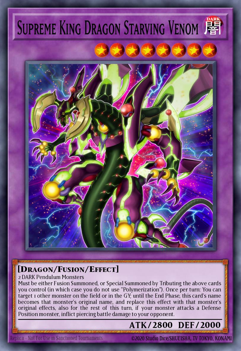 Supreme King Dragon Starving Venom Rare COTD-EN038 Code of the Duelist Yugioh card