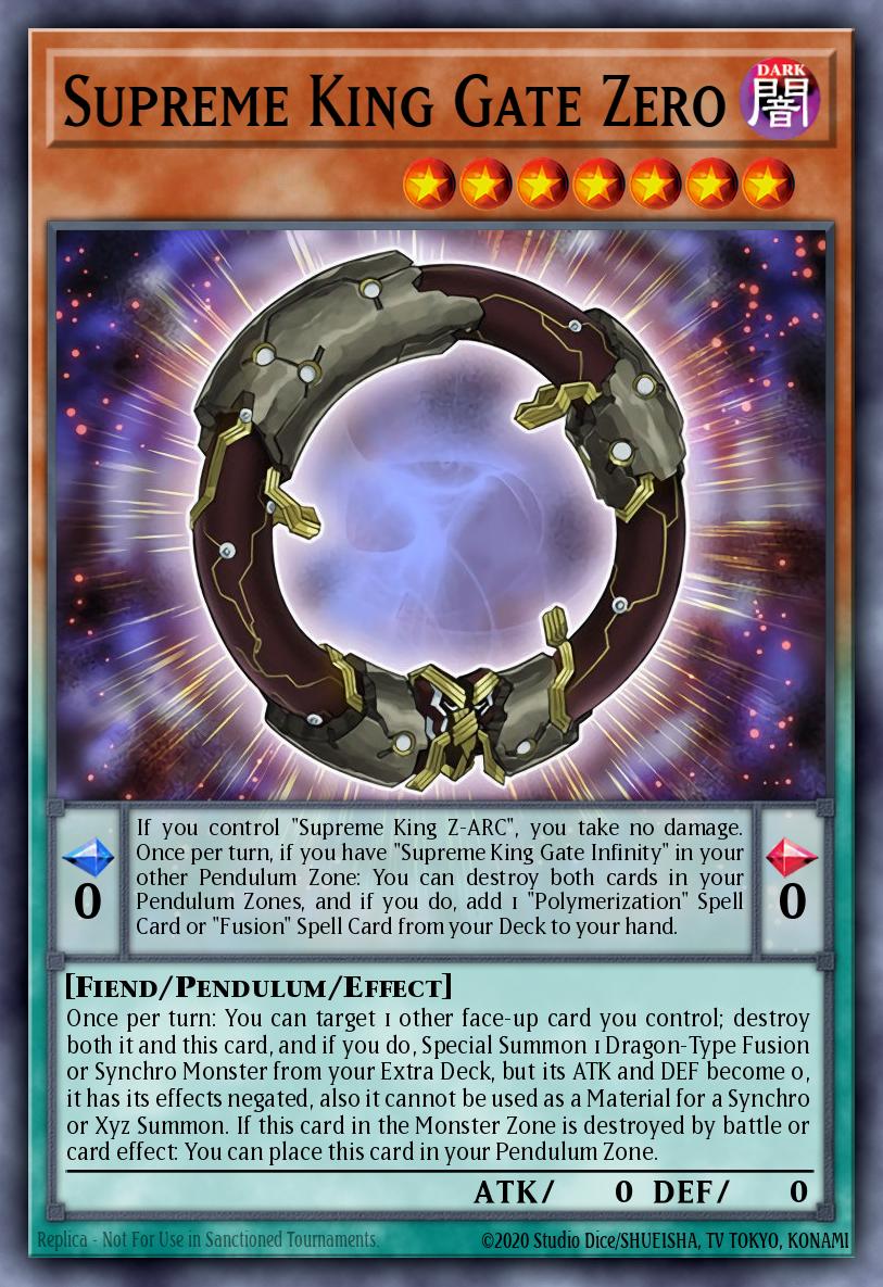 Supreme King Gate Zero Super Rare MACR-EN017 Maximum Crisis Yugioh card