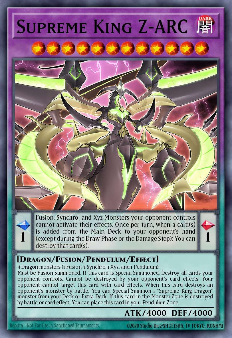 Supreme King Z-ARC Starlight Rare BLGG-EN141 Battles of Legend: Glorious Gallery Yugioh card