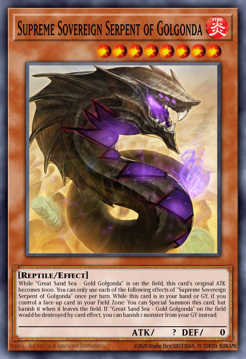 Supreme Sovereign Serpent of Golgonda Super Rare LIOV-EN004 Lightning Overdrive Yugioh card