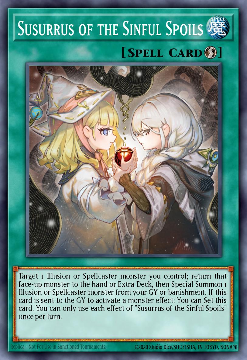 Susurrus of the Sinful Spoils Ultra Rare MP25-EN228 2025 Mega-Pack Tin Yugioh card