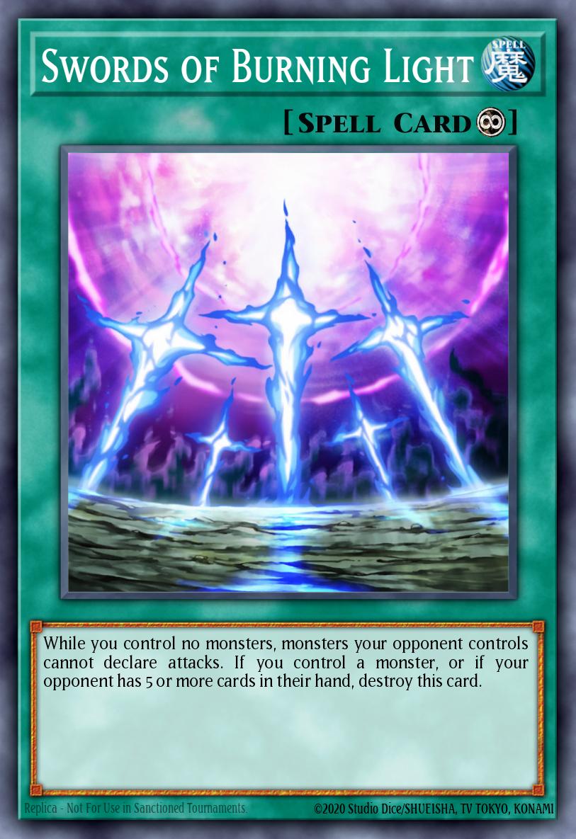 Swords of Burning Light Common YS13-EN021 Super Starter V for Victory Yugioh card