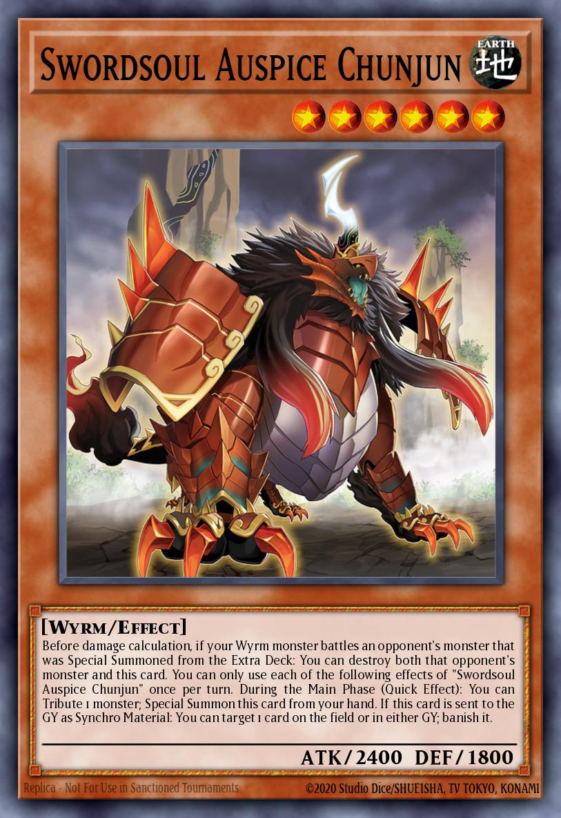 Swordsoul Auspice Chunjun Super Rare BODE-EN006 Burst of Destiny Yugioh card