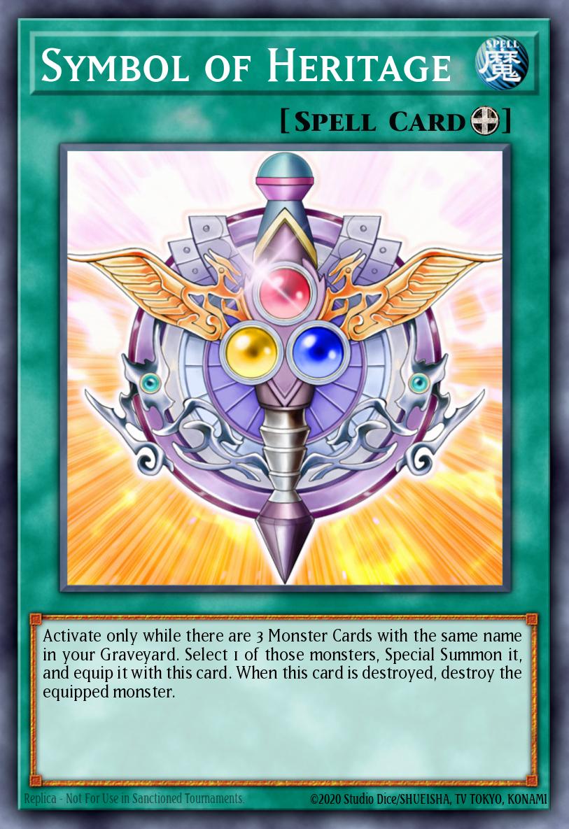 Symbol of Heritage Common DR04-EN163 Dark Revelation Volume 4 Yugioh card
