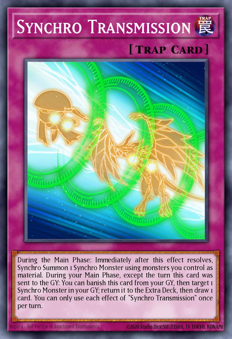 Synchro Transmission Rare MP22-EN053 2022 Tin of the Pharaohs Gods Yugioh card