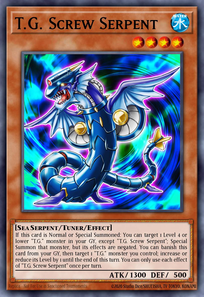 TG Screw Serpent Rare SAST-EN009 Savage Strike Yugioh card