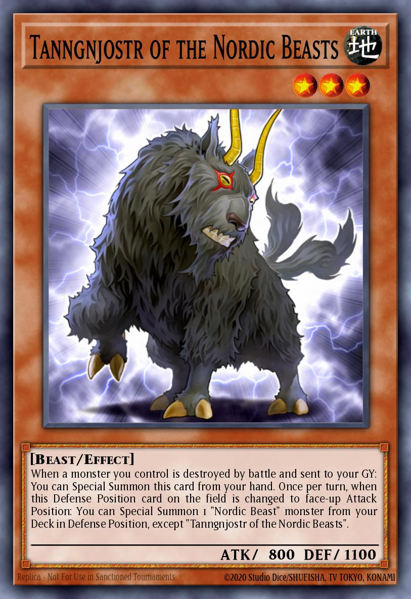 Tanngnjostr of the Nordic Beasts Secret Rare LC5D-EN180 Legendary Collection 5Ds Mega Pack Yugioh card