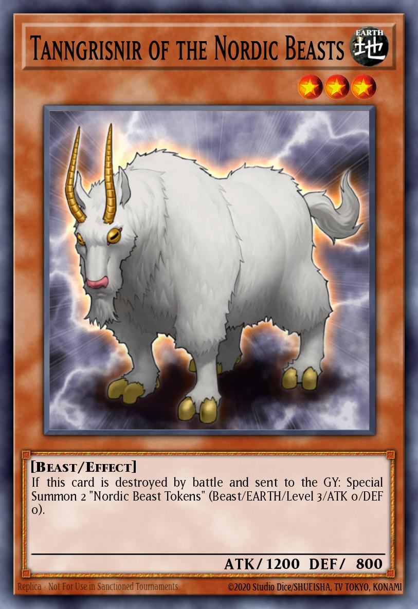 Tanngrisnir of the Nordic Beasts Common BP02-EN094 Battle Pack 2 War of the Giants Yugioh card