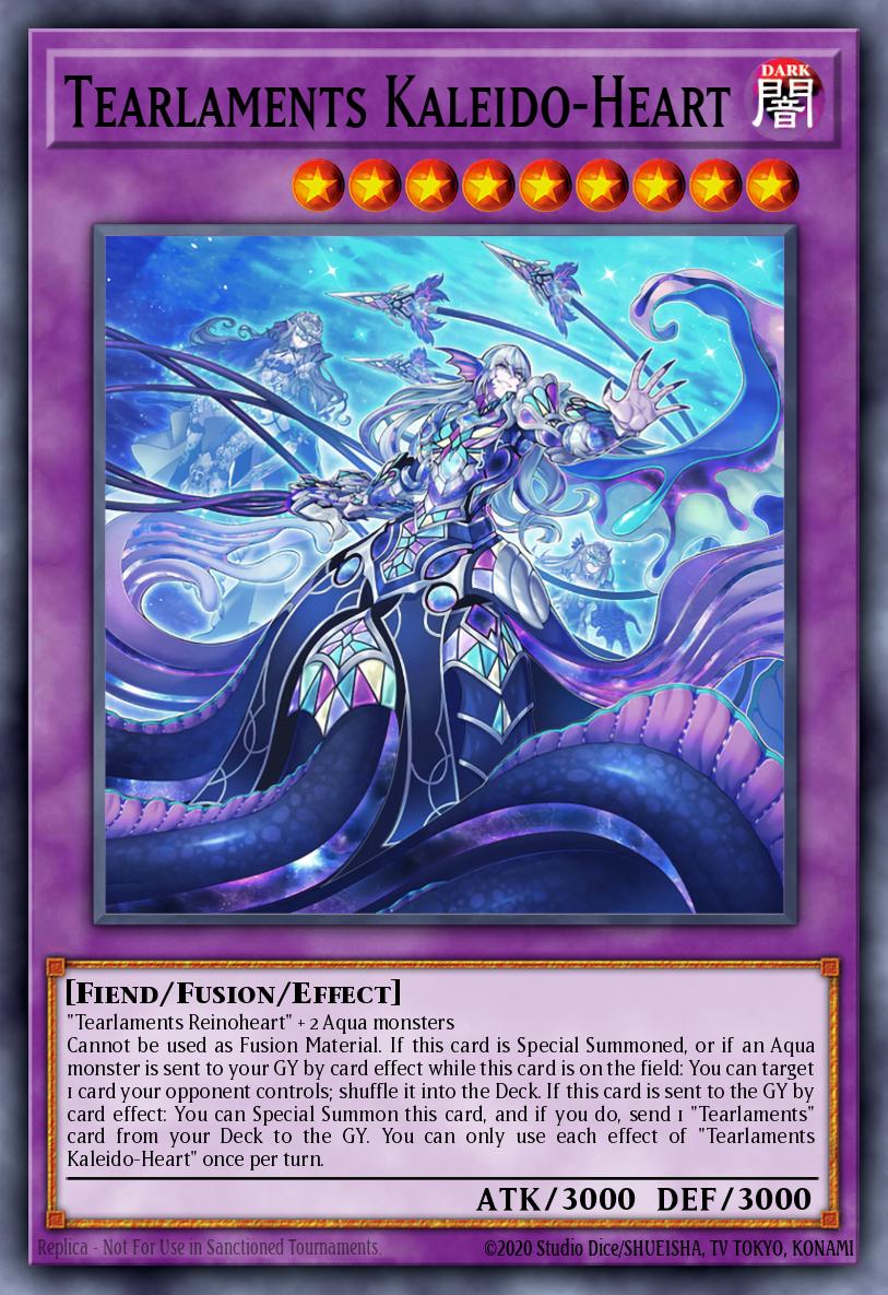 Tearlaments Kaleido-Heart Secret Rare POTE-EN043 Power of the Elements Yugioh card
